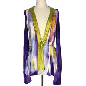 BASSO & BROOKE Watercolor Cardigan 6